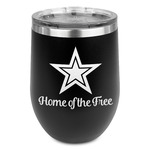 American Quotes Stemless Wine Tumbler - 5 Color Choices - Stainless Steel  (Personalized)