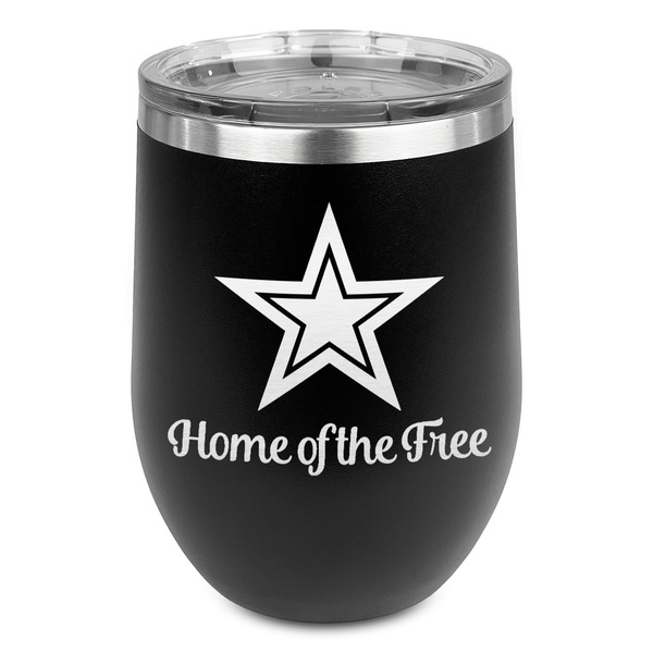Custom American Quotes Stemless Wine Tumbler - 5 Color Choices - Stainless Steel  (Personalized)