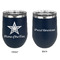 American Quotes Stainless Wine Tumblers - Navy - Double Sided - Approval