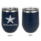 American Quotes Stainless Wine Tumblers - Navy - Single Sided - Approval