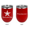 American Quotes Stainless Wine Tumblers - Red - Double Sided - Approval