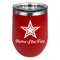 American Quotes Stainless Wine Tumblers - Red - Double Sided - Front