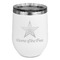 American Quotes Stainless Wine Tumblers - White - Double Sided - Front