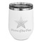 American Quotes Stainless Wine Tumblers - White - Single Sided - Front