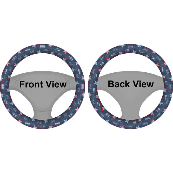 American Quotes Steering Wheel Cover- Front and Back