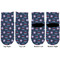 American Quotes Toddler Ankle Socks - Double Pair - Front and Back - Apvl