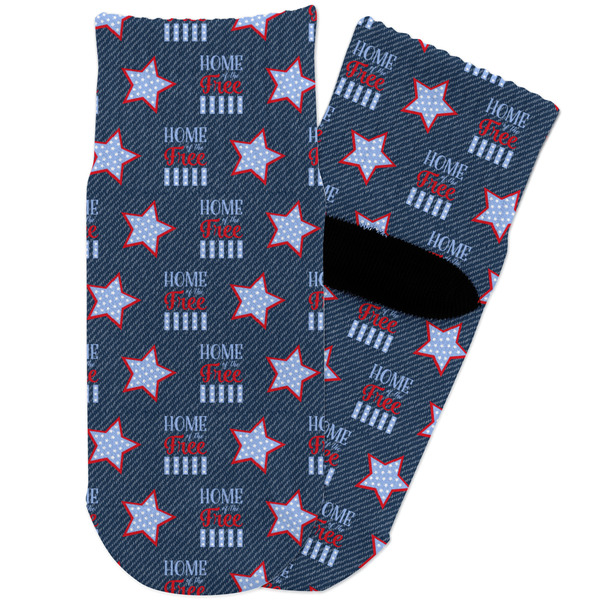 Custom American Quotes Toddler Ankle Socks