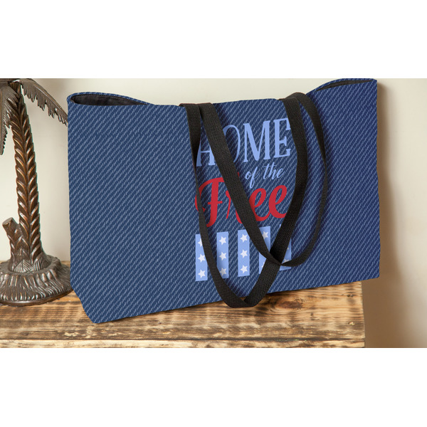 American Quotes Tote w/Black Handles - Lifestyle View
