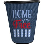 American Quotes Waste Basket - Single Sided (Black)