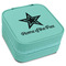 American Quotes Travel Jewelry Box - Teal Leather