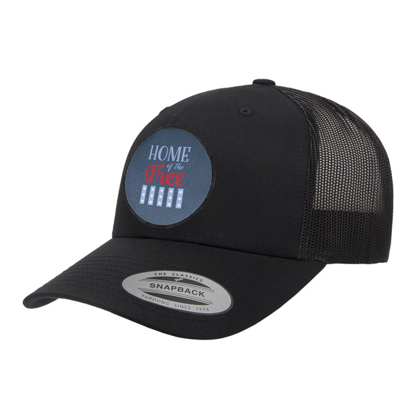 Custom American Quotes Trucker Hat - Black