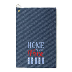 American Quotes Waffle Weave Golf Towel
