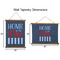 American Quotes Wall Hanging Tapestries - Parent/Sizing