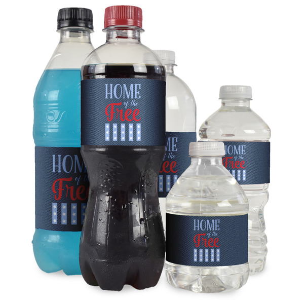 American Quotes Water Bottle Label - Multiple Bottle Sizes