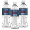 American Quotes Water Bottle Labels - Front View
