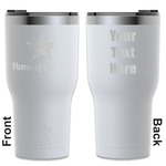 American Quotes RTIC Tumbler - White - Engraved Front & Back (Personalized)