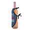American Quotes Wine Bottle Apron - DETAIL WITH CLIP ON NECK
