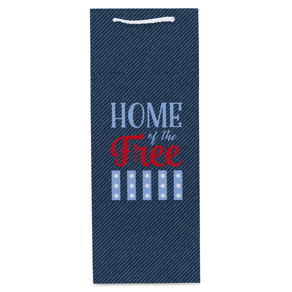 American Quotes Wine Gift Bag - Gloss - Front