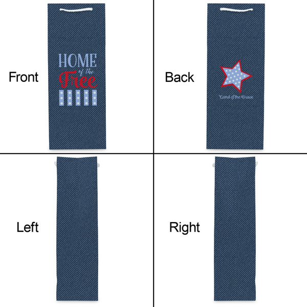 American Quotes Wine Gift Bag - Matte - Approval