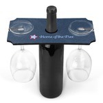 American Quotes Wine Bottle & Glass Holder (Personalized)