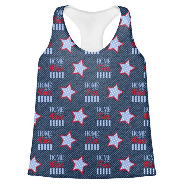 Custom American Quotes Womens Racerback Tank Top - X Small