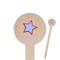 American Quotes Wooden 6" Food Pick - Round - Closeup