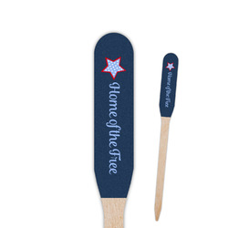 American Quotes Paddle Wooden Food Picks