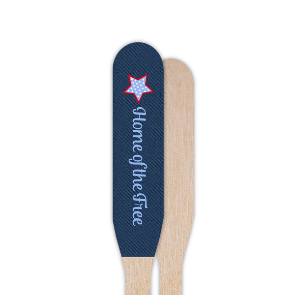 American Quotes Wooden Food Pick - Paddle - Single Sided - Front & Back