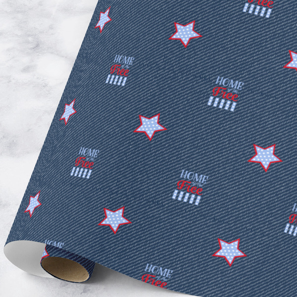Custom American Quotes Wrapping Paper Roll - Large