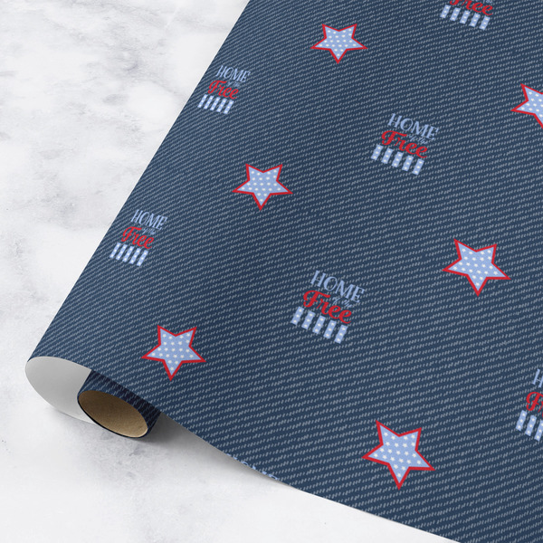 Custom American Quotes Wrapping Paper Roll - Medium - Matte