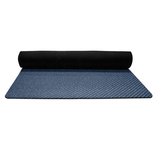 American Quotes Yoga Mat Rolled up Black Rubber Backing