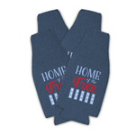 American Quotes Zipper Bottle Cooler - Set of 4