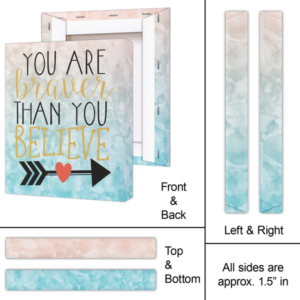 Inspirational Quotes 11x14 - Canvas Print - Approval