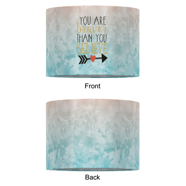 Inspirational Quotes 12" Drum Lampshade - APPROVAL (Fabric)
