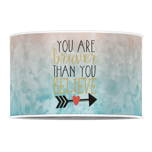 Inspirational Quotes 12" Drum Lampshade - FRONT (Poly Film)