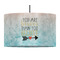 Inspirational Quotes 12" Drum Pendant Lamp - Fabric