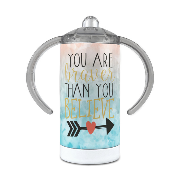 Custom Inspirational Quotes 12 oz Stainless Steel Sippy Cup