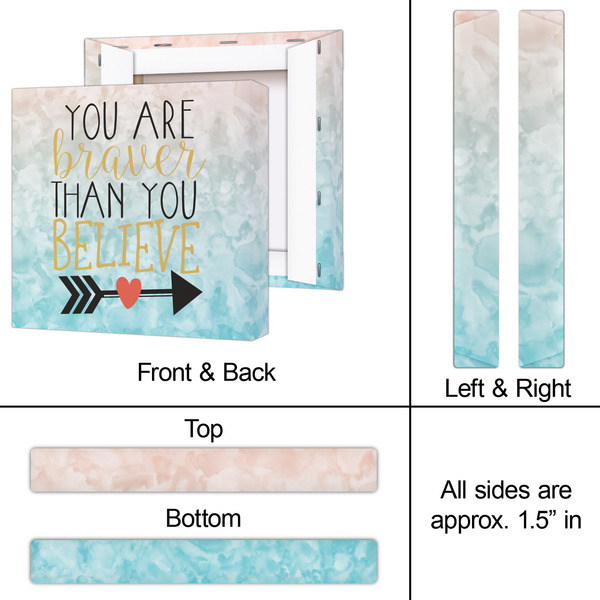 Inspirational Quotes 12x12 - Canvas Print - Approval