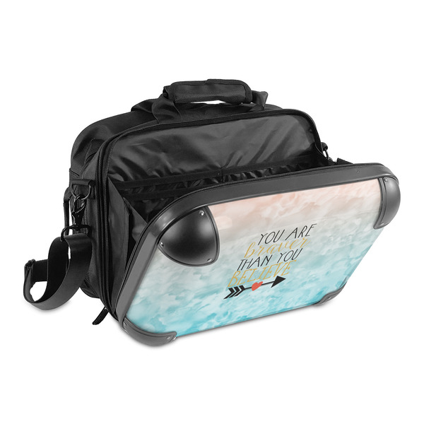 Inspirational Quotes 15" Hard Shell Briefcase - Open