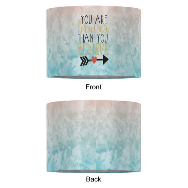 Inspirational Quotes 16" Drum Lampshade - APPROVAL (Fabric)