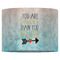 Inspirational Quotes 16" Drum Lampshade - FRONT (Fabric)
