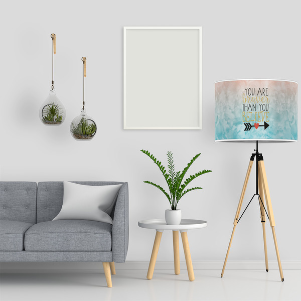 Inspirational Quotes 16" Drum Lampshade - LIFESTYLE