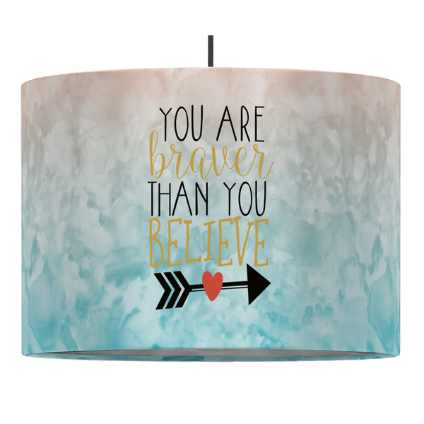 Custom Inspirational Quotes Drum Pendant Lamp