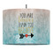 Inspirational Quotes Drum Pendant Lamp