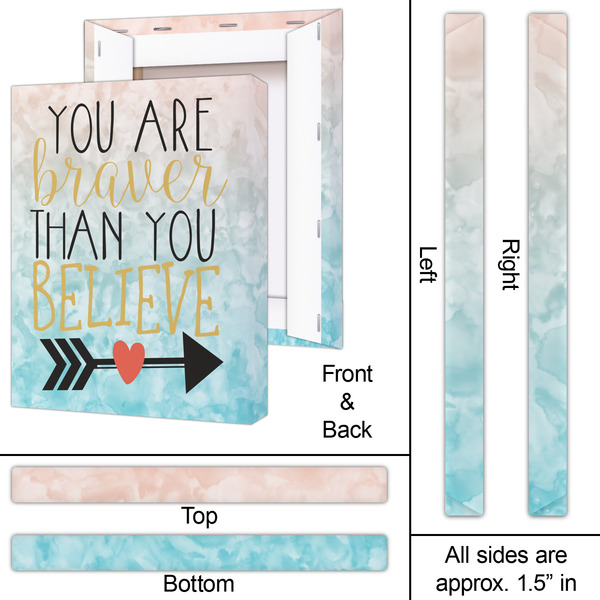 Inspirational Quotes 16x20 - Canvas Print - Approval