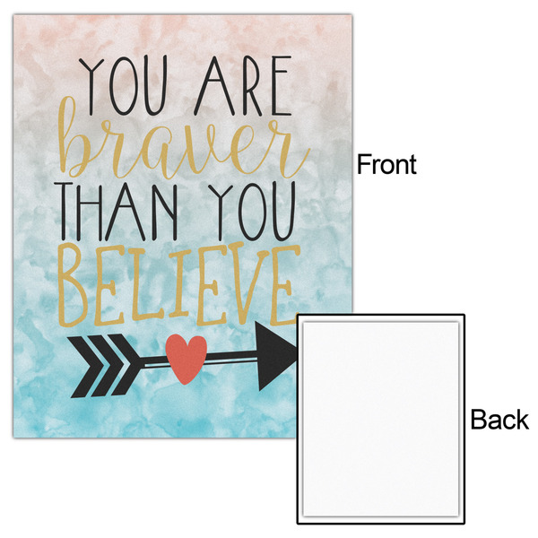 Inspirational Quotes 16x20 - Matte Poster - Front & Back