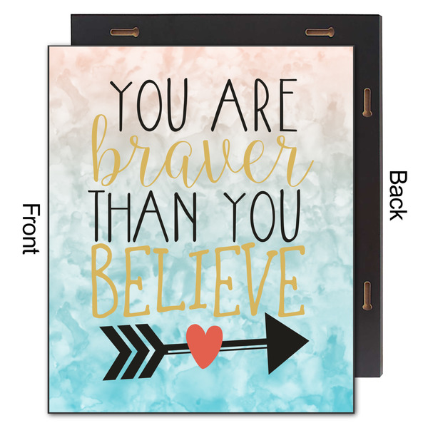 Inspirational Quotes 20x24 Wood Print - Front & Back View