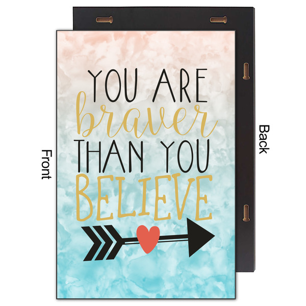 Inspirational Quotes 20x30 Wood Print - Front & Back View