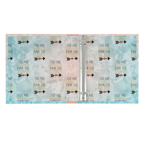 Inspirational Quotes 3 Ring Binders - Full Wrap - 1" - OPEN INSIDE