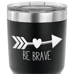 Inspirational Quotes 30 oz Stainless Steel Tumbler - Black - Double Sided